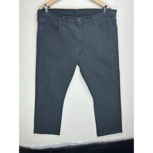 Levi's 513 Slim Straight Mens Black Jeans Size 38x30 ( Actual Size 38x25)